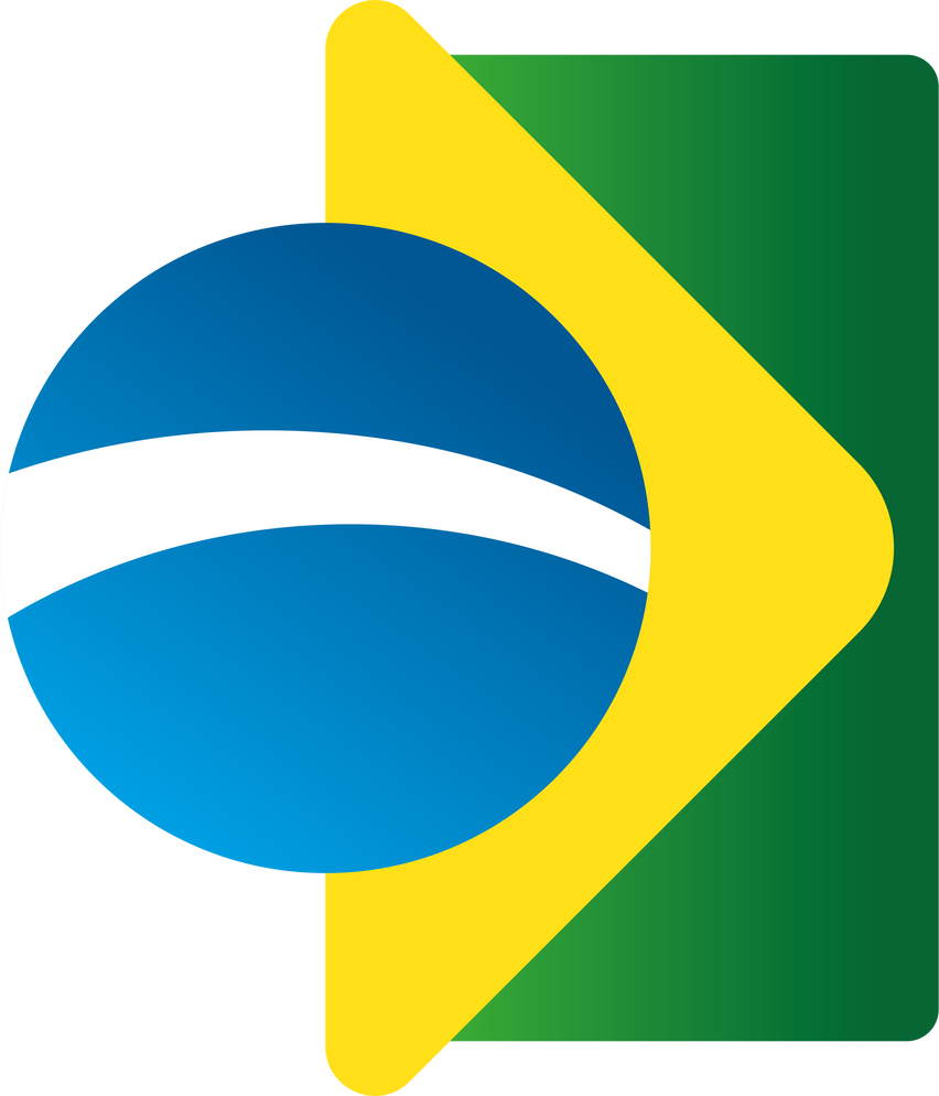 Brazil flag minimalist design